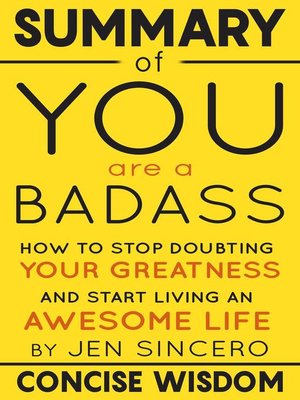 cover image of Summary of You Are a Badass